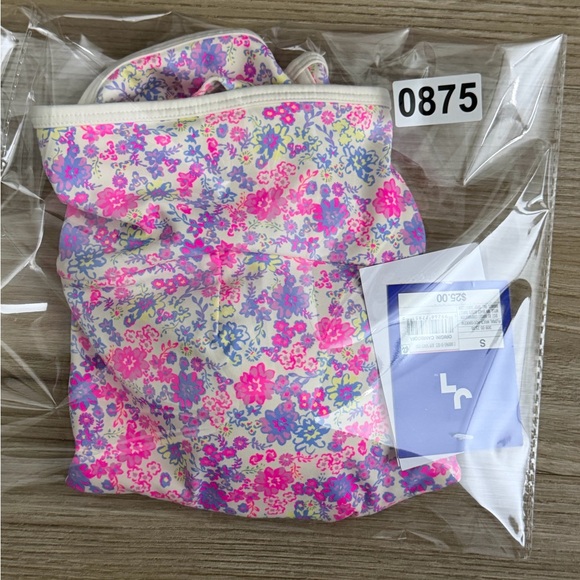 JoyLab Women's Floral Print Piped Longline Sports Bra, Pink - All Sizes - Picture 10 of 15